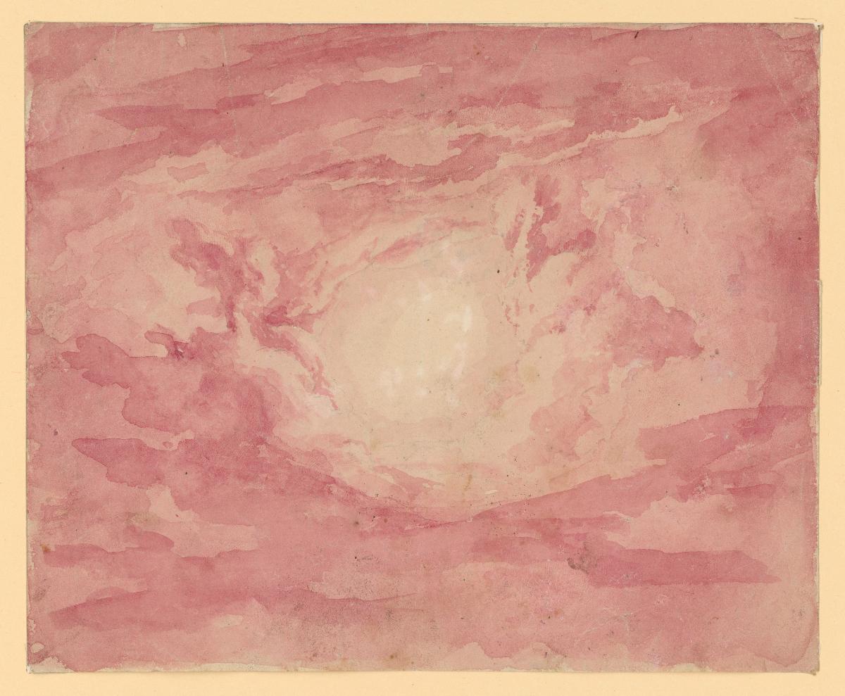 Rote Wolkendekoration