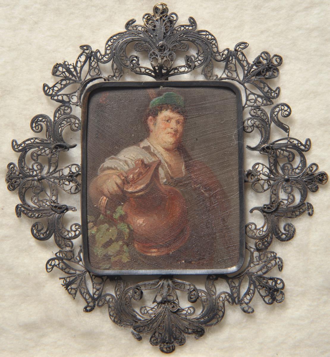 Kellermeister. Miniatur aus der Sammlung Loewe