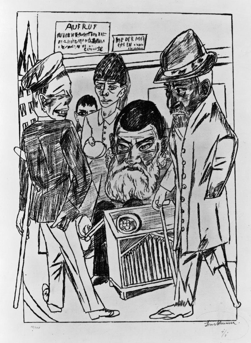 Die Bettler (Blatt 7 aus "Berliner Reise 1922")