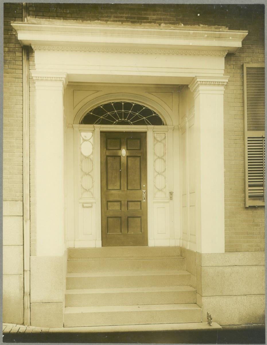 Boston, Mount Vernon Street, Hauseingang