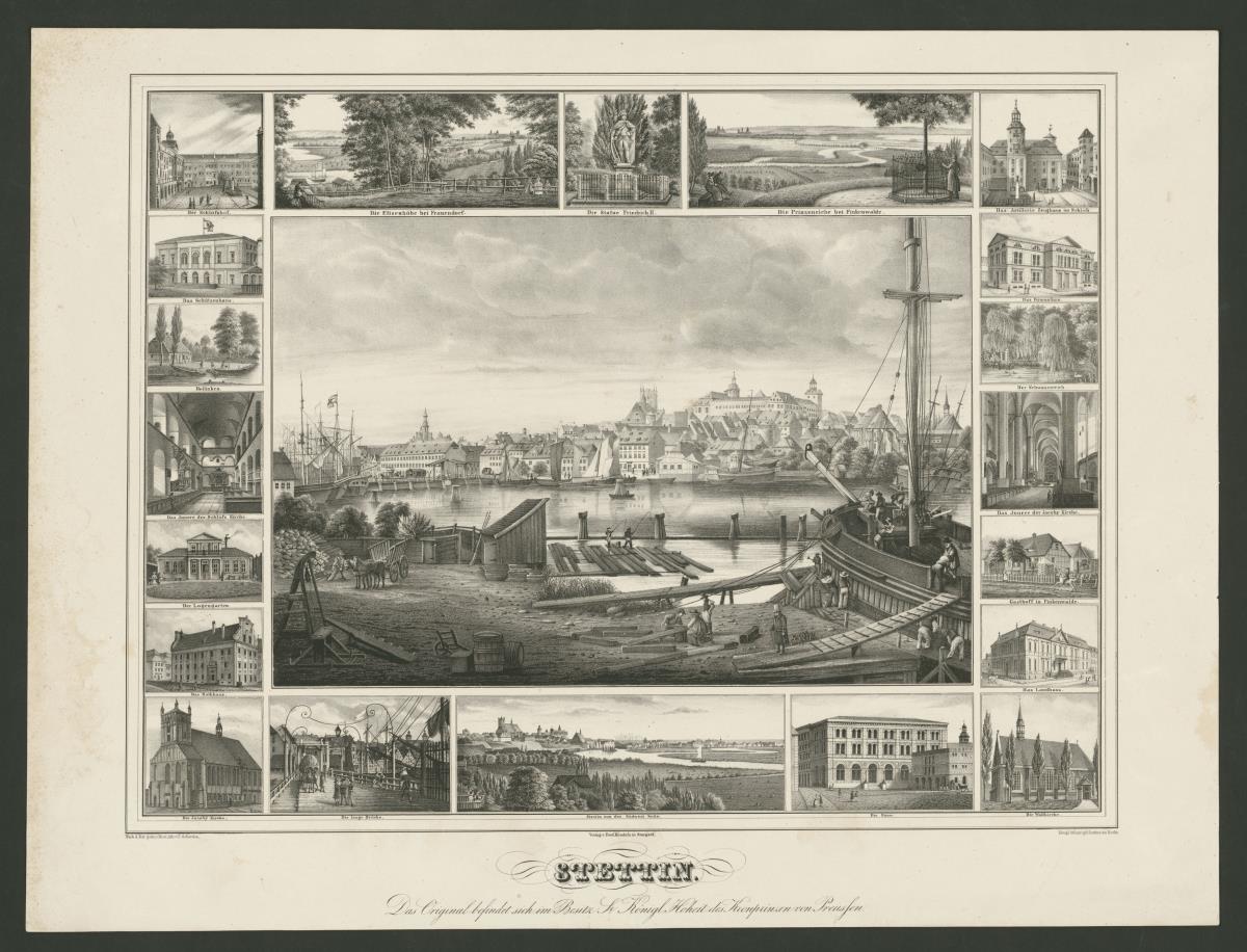 Ansicht von Stettin