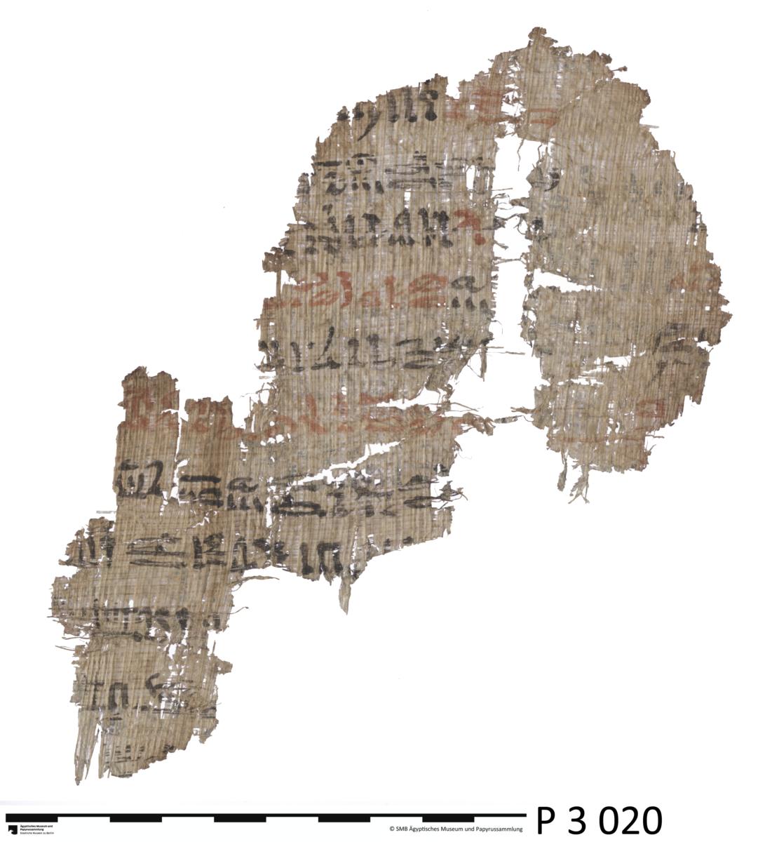 Hieratischer Papyrus mit einer Erzählung, in der ein König in Interaktion mit einer Göttin erwähnt wird