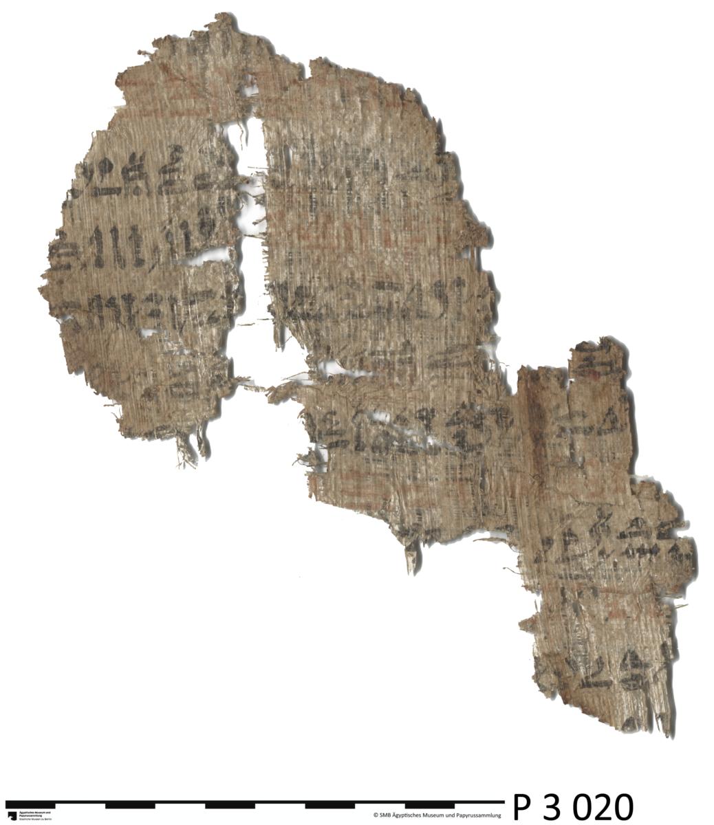 Hieratischer Papyrus mit einer Erzählung, in der ein König in Interaktion mit einer Göttin erwähnt wird