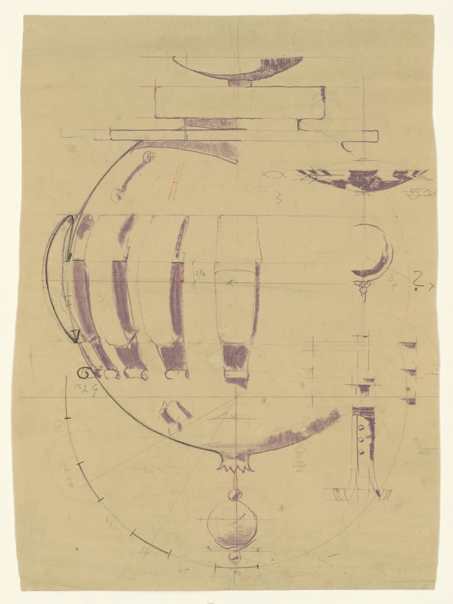 "Pariser Lüster" Internationale Kunstausstellung, Paris, Ansicht und Details