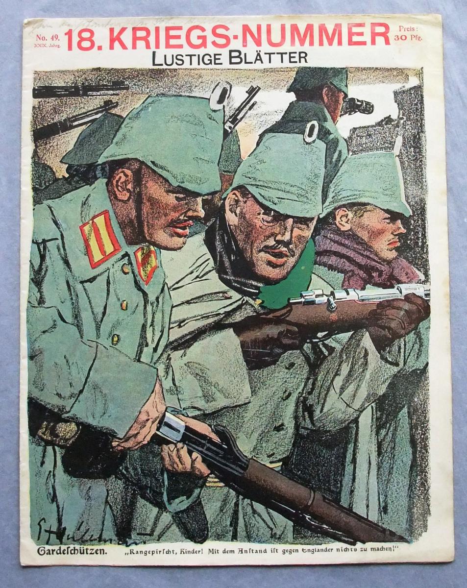 Lustige Blätter. 18. Kriegsnummer. Jg. 29, No. 49