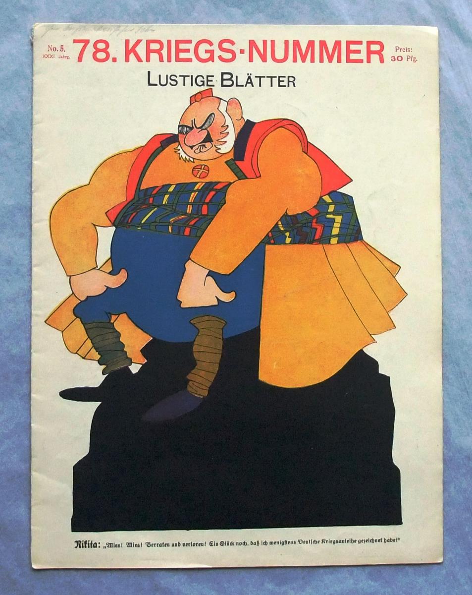 Lustige Blätter. 78. Kriegsnummer. Jg. 31, No. 5