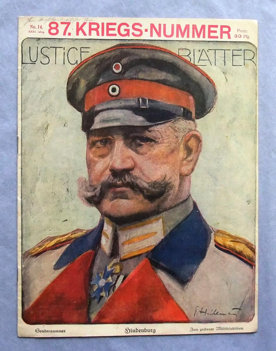 Lustige Blätter. 87. Kriegsnummer. Jg. 31, No. 14