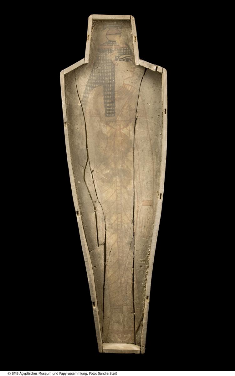 Anthropomorpher Sarg einer Frau namens Senosiris