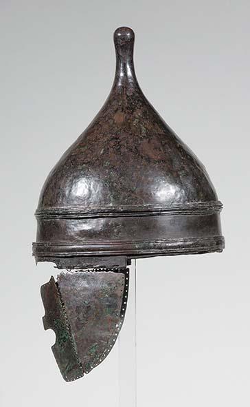 Helm mit Nacken- und Wangenschutz