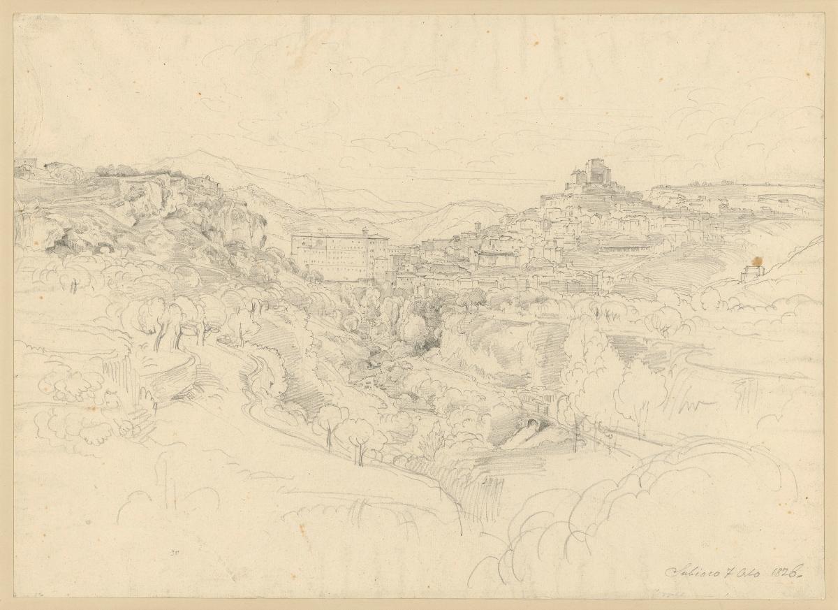 Blick auf Subiaco und Umgebung
