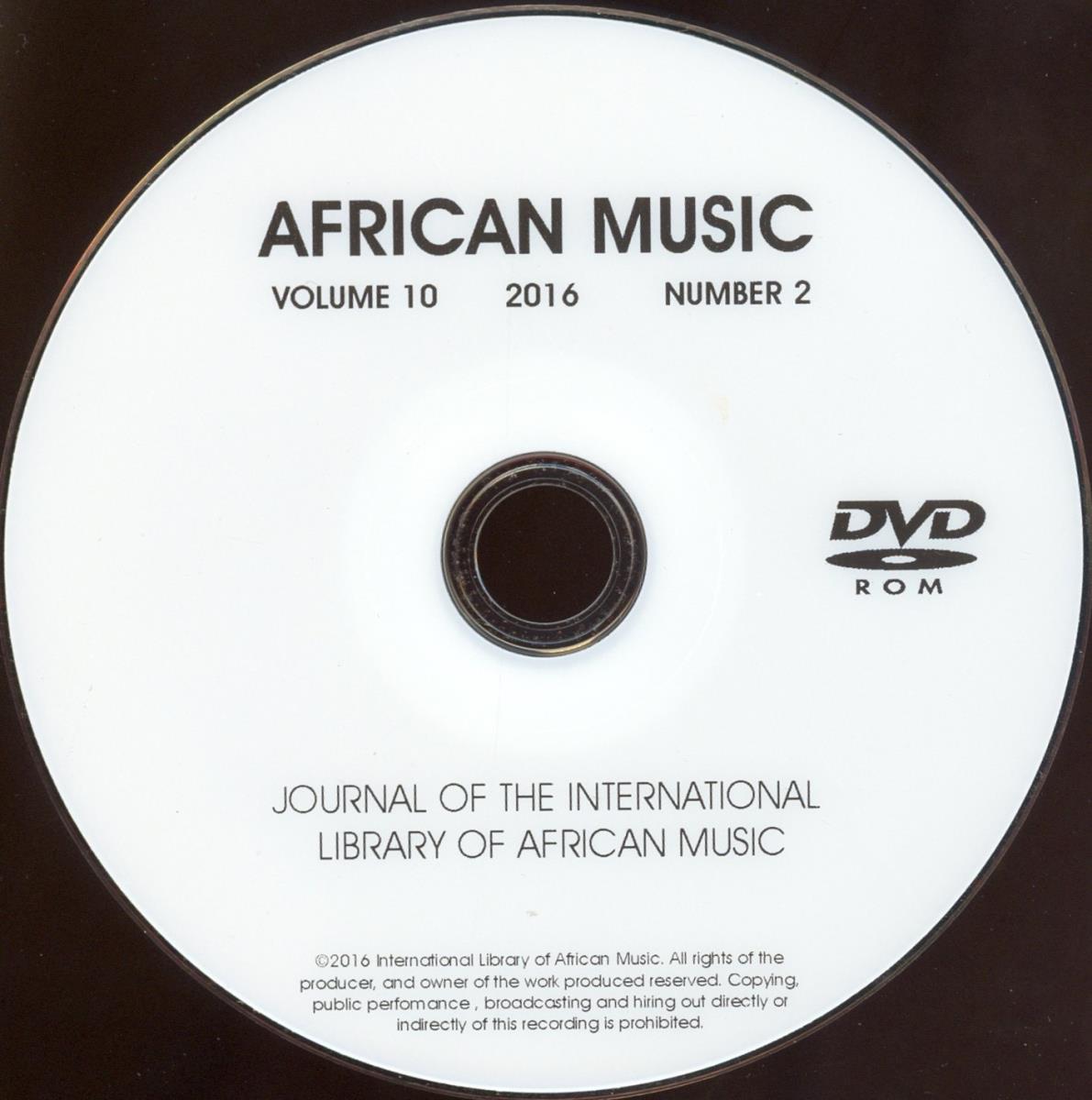 African Music, Volume 10, 2016, Number 2