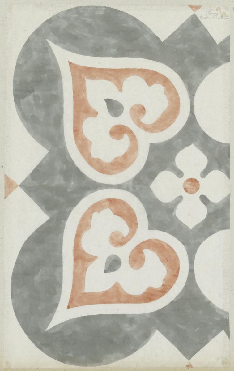 Skizzenbuch Italienreise, Florenz, Orsanmichele, Ornamentdetail