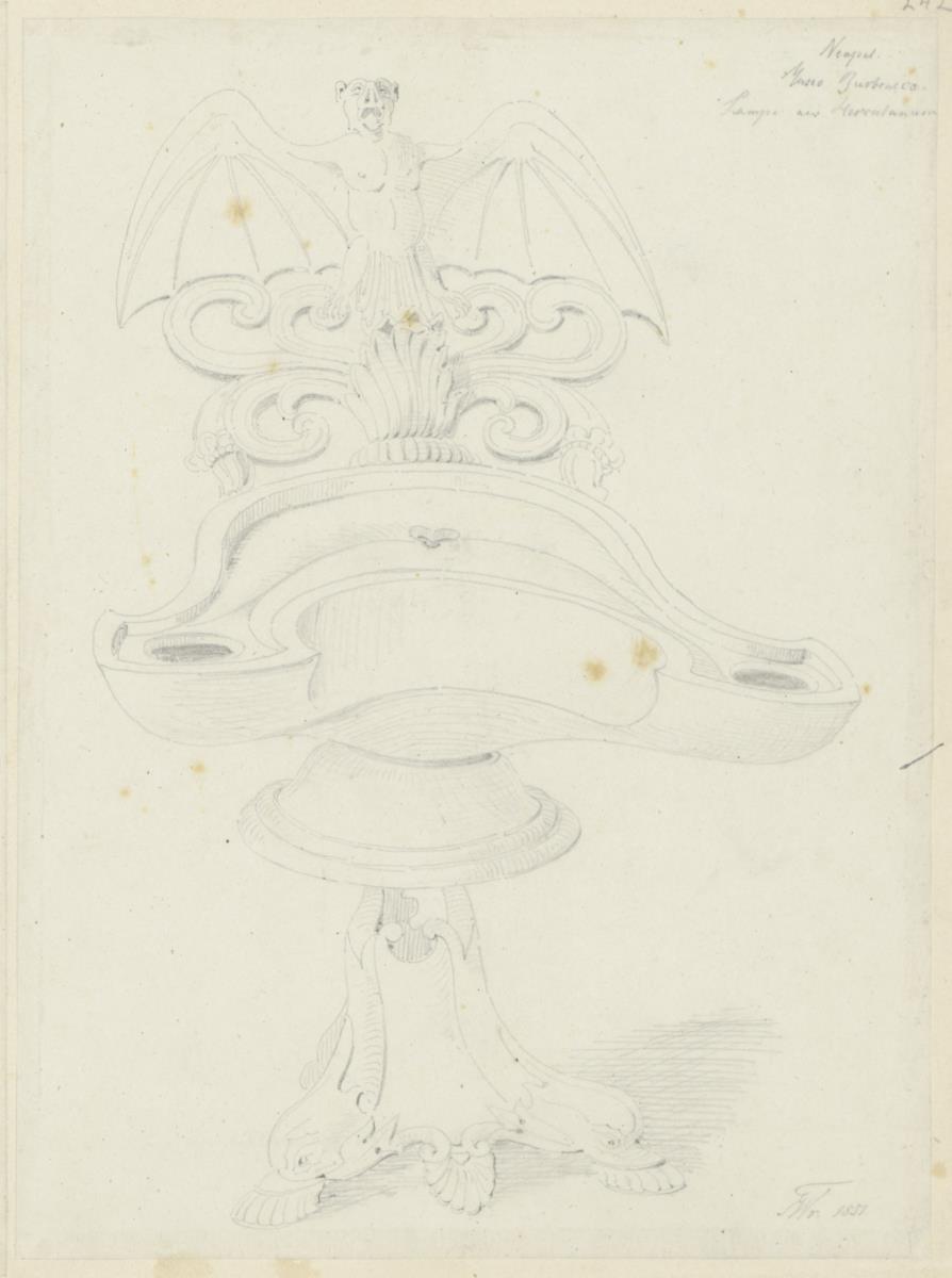 Skizzenbuch Italienreise, Neapel, Museo Archeologico Nazionale di Napoli, Vase