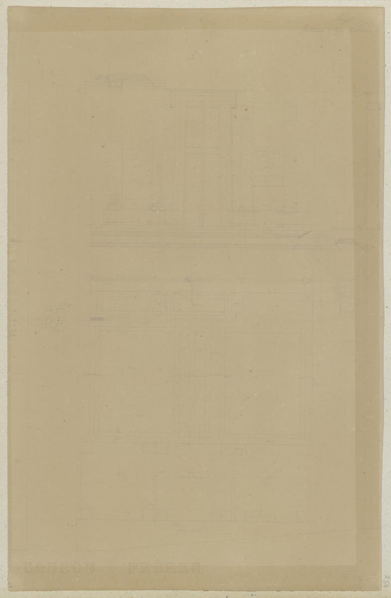 Skizzenbuch Italienreise, Pompeji, Casa del Fauno, Vorhalle