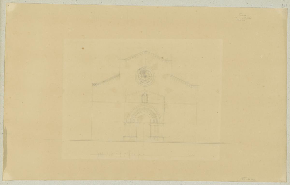 Skizzenbuch Italienreise, Palermo, San Francesco d'Assisi