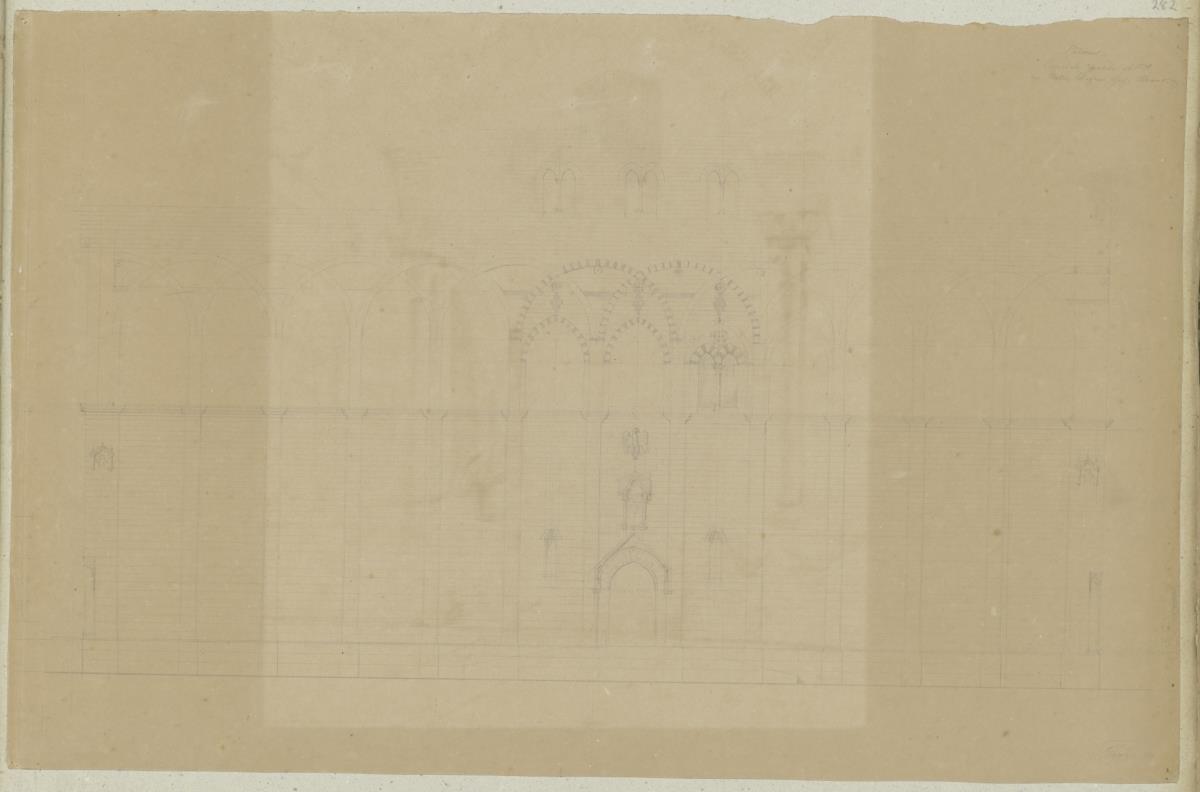 Skizzenbuch Italienreise, Palermo, Palazzo Sclàfani, Ospedale Grande