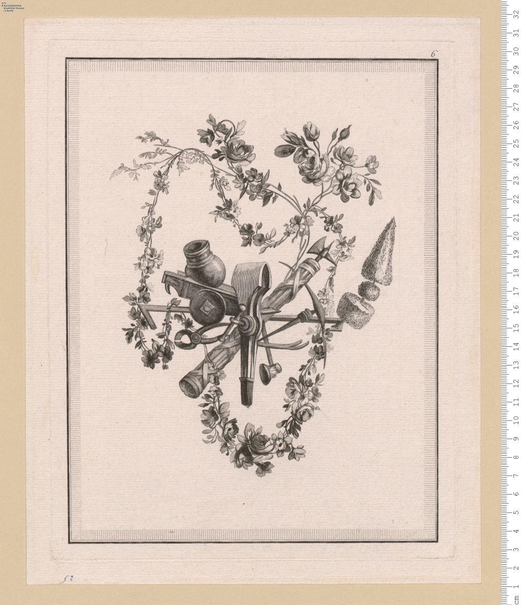 8.e Cahier: Trophäen für Schlosserei, Fischerei u. a.