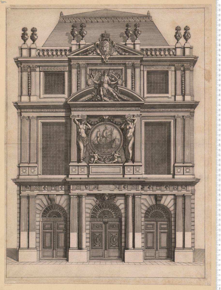 Fassade des Hauses der Marchands Drapiers in Paris.