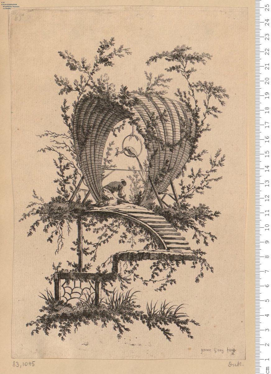 3 Blatt aus: Cahier de six Baraques Chinoises. Se vendent chez Leviez ... 1770. Je[a]n[ne] Deny fecit.