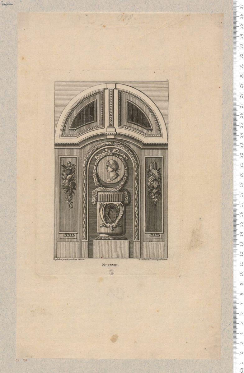 Grabmäler. Joh.s Hauer, del. et Sculp. Joh.s Gradmann exc. Verl.-Nr. XXVIII.