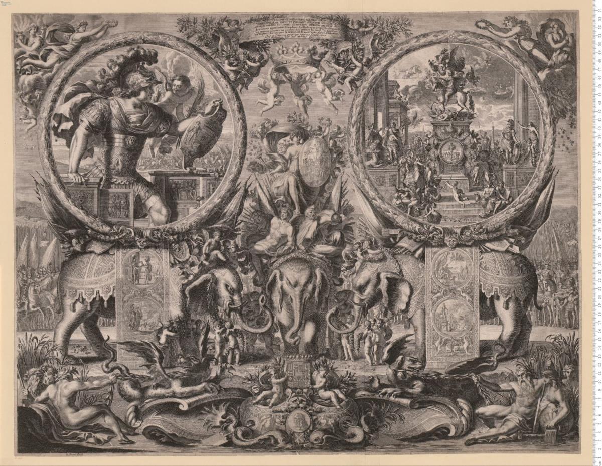 1 Blatt: Triomphe Medailliqve Ala Memoire ... Charles Marqvis et Comte de Rostaing ... 1660 ...