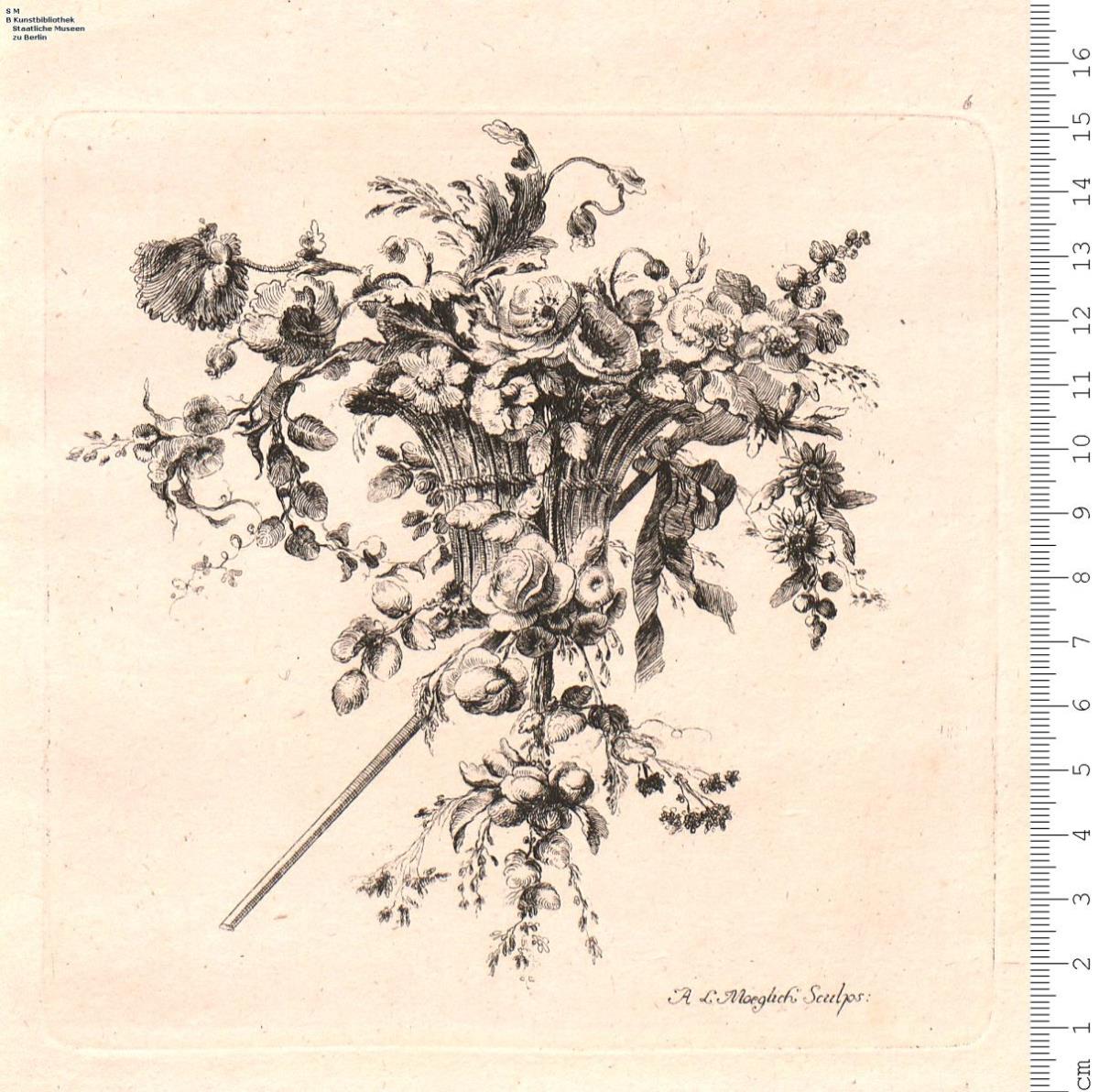 Folge: Blumenstücke. A. L. M[oeglich] Sculps. [fec.]