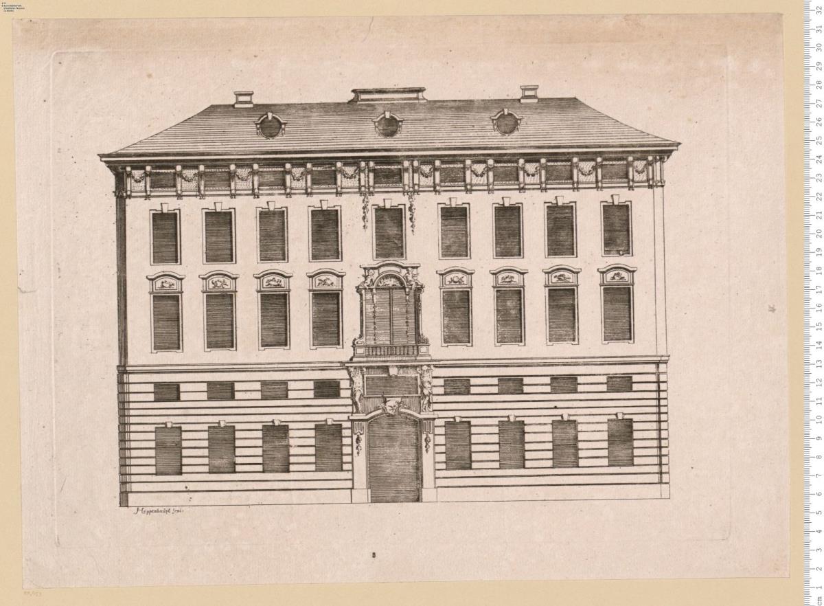 Fassaden von  Wohn- und Gartenhäusern. [J. M.] Hoppenhaupt sen[ior] [inv.]