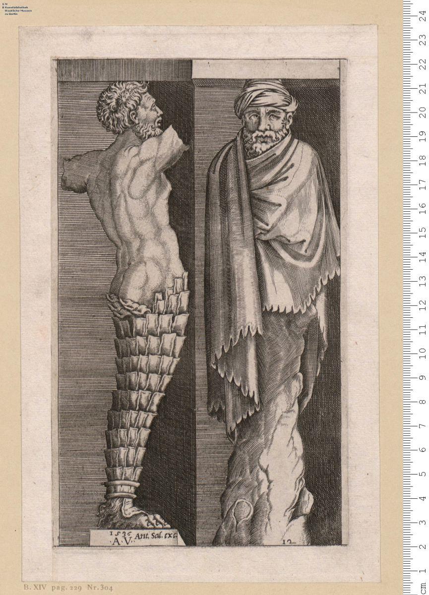 (2) je zwei Hermen. 1 Bl. bez: 1536 . A . V . Ant. Sal(amanca) exc.