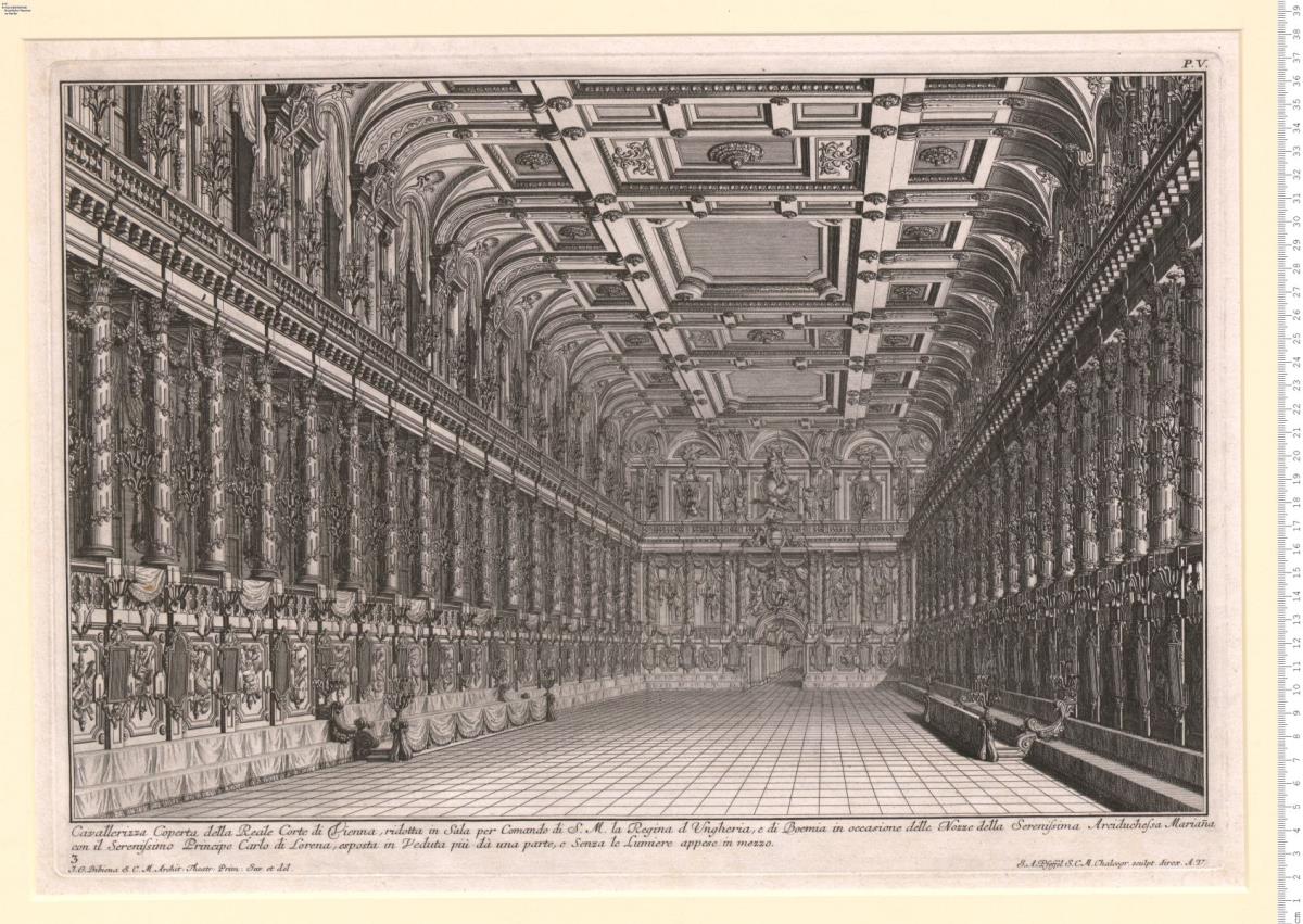 Architetture, E Prospettive Dedicate Alla Maestà Di Carlo Sesto. Imperador De' Romani Da Giuseppe Galli Bibiena ... Augusta Sotto la Direzione di Andrea Pfeffel 1740.