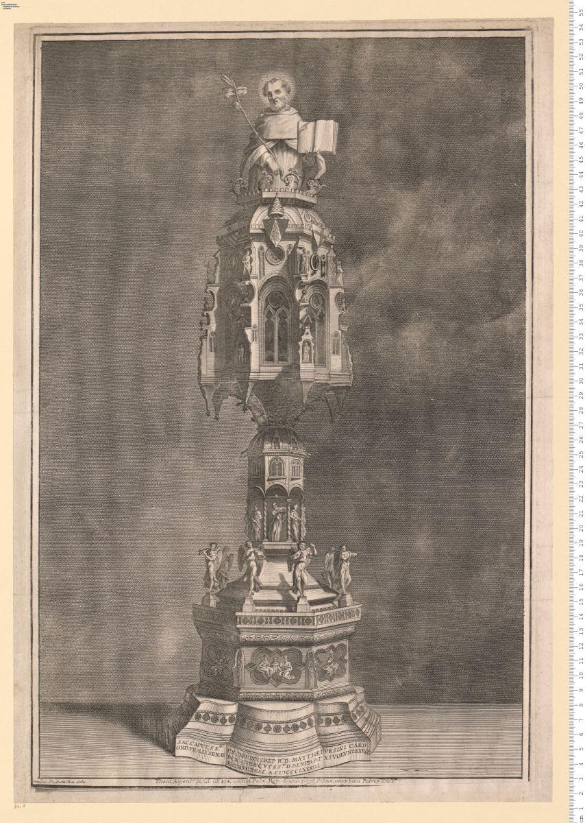 Sac. Caput S.Smi P.N. Dominicirep R. D. Matthaei ... Theca Argenta.