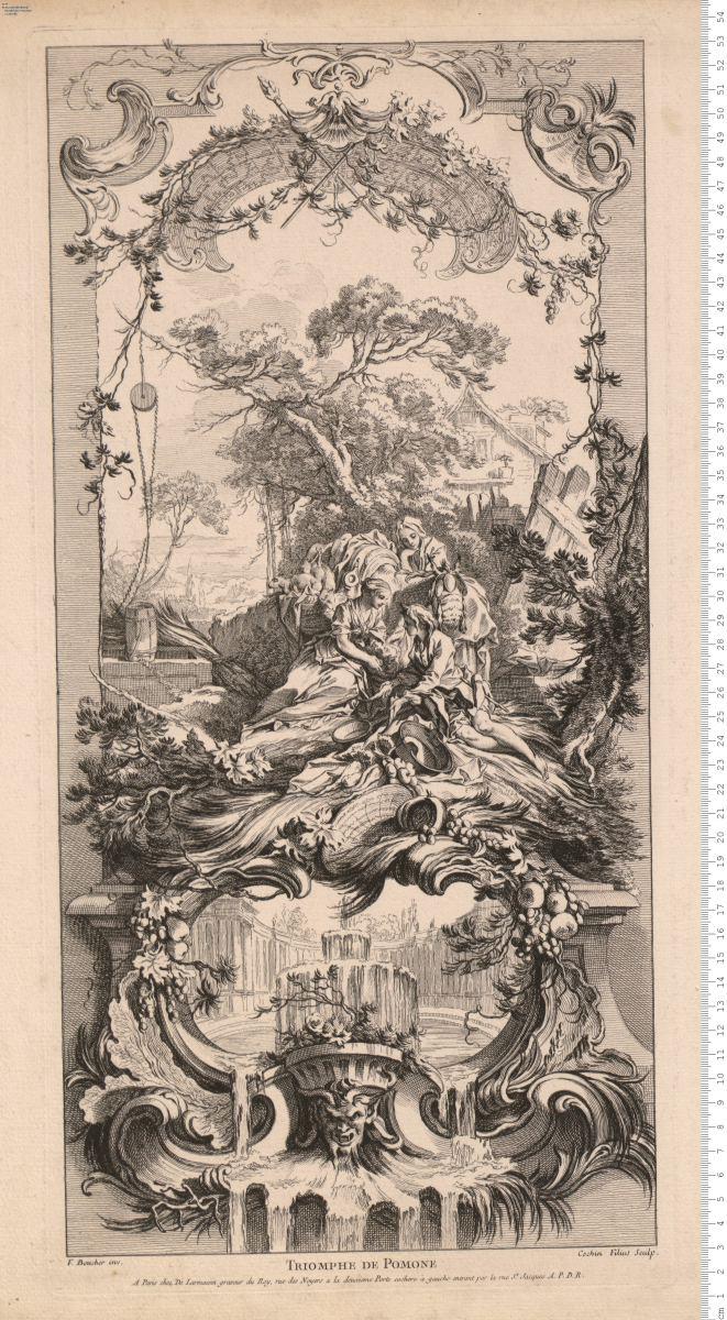 (1) Folge: F. Boucher inv[ent] bzw. Pinxit. [Cl. bzw. C. L. Duflos Sculpsit (1 Blatt: Cochin Filius Sculp.) A Paris chez De Larmessin ...