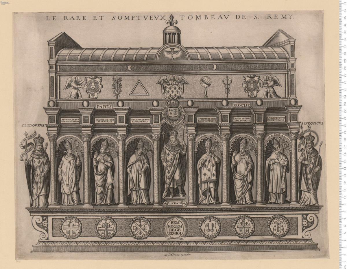 Le Rare Et Somptvevx Tombeav De S. Remy. E. Moreau excudit.