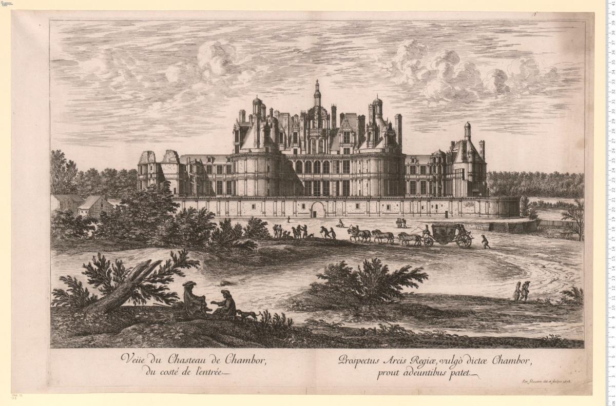 2) Veüe du Chasteau de Chambor ..., 1678.