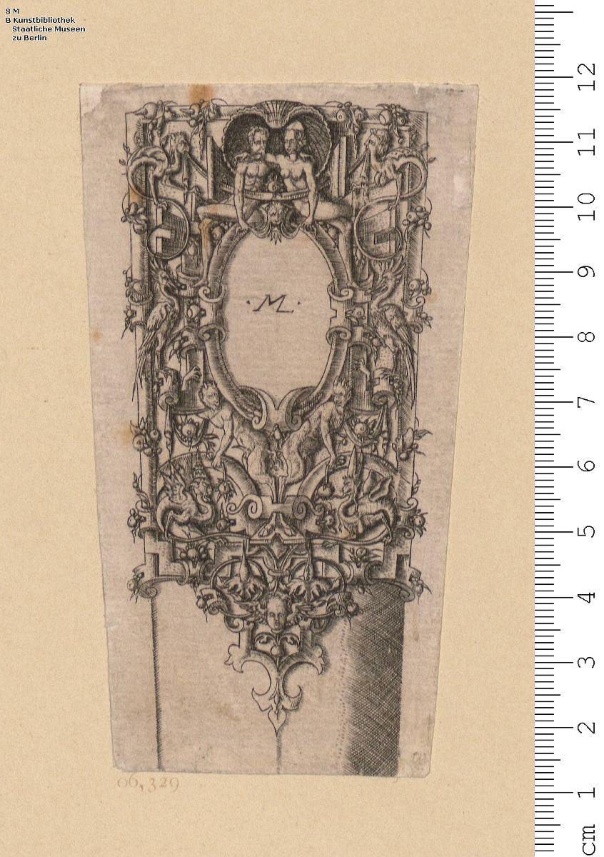 (4) 2 Blatt Kettenstücke mit Steinen, Rollwerk und hängenden Perlen
