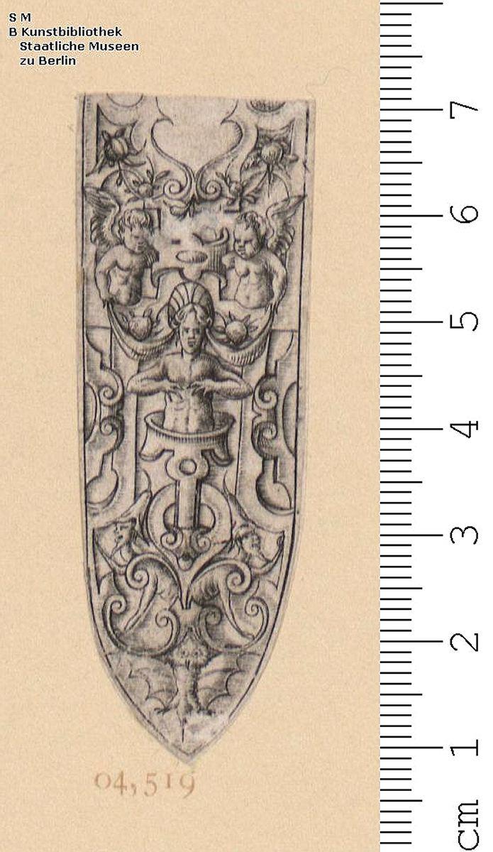 (2) 3 Blatt Spitzen von Dolchscheiden
