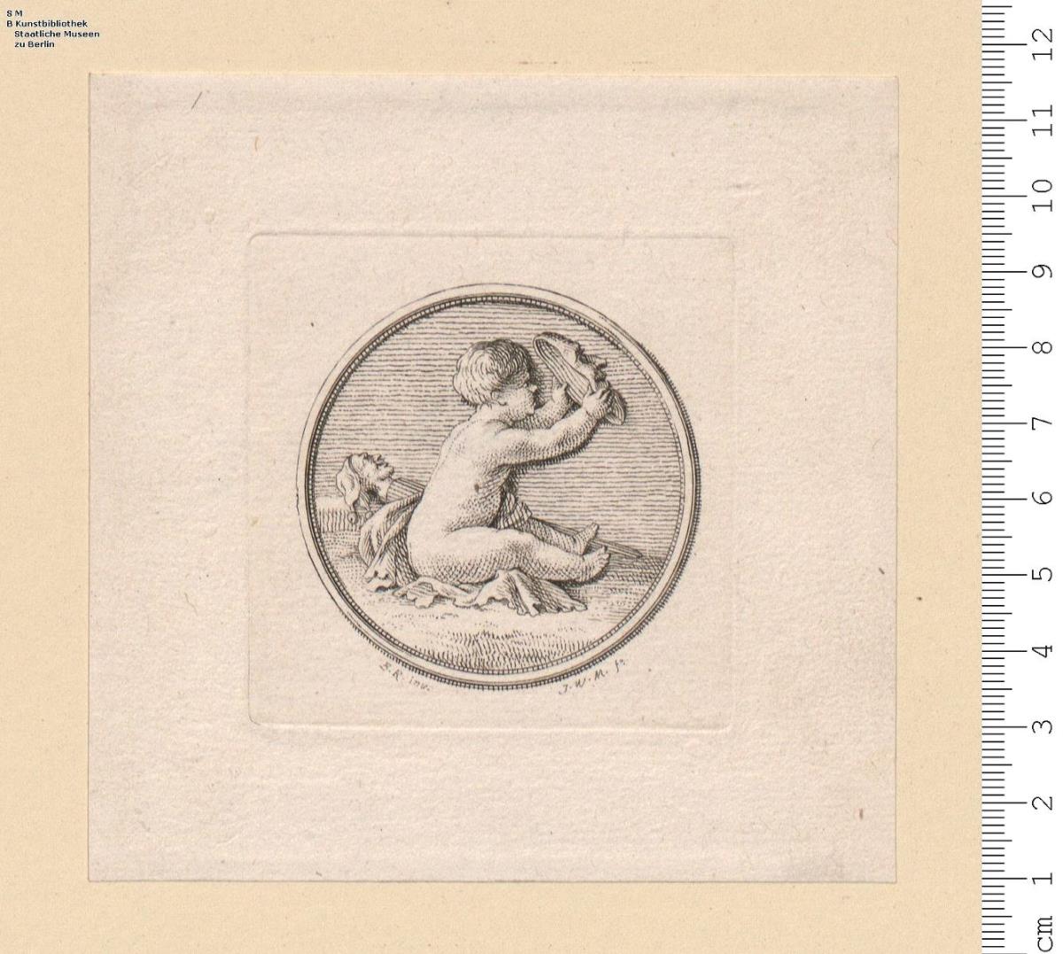 (1) Allegorien: Putten in Runden. B. R[ode] inv. J. W. M[eil] fe [1783].