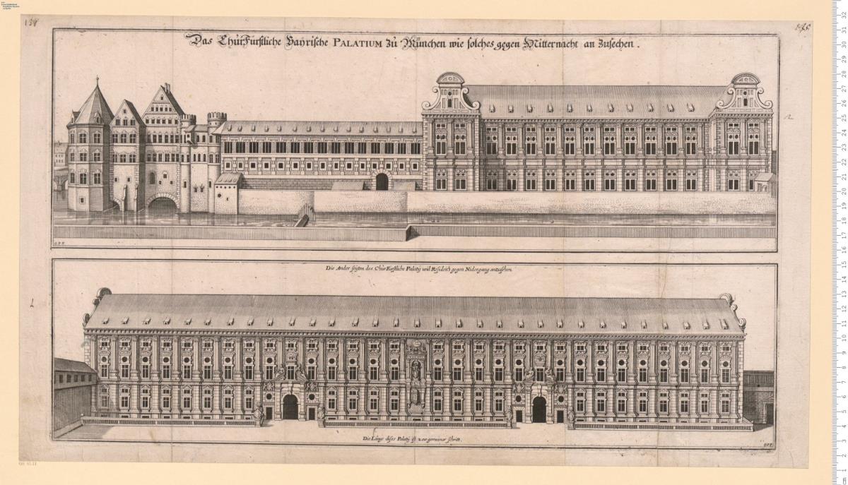 Das Chur Fürstliche Bayrische Palatium zu München ...