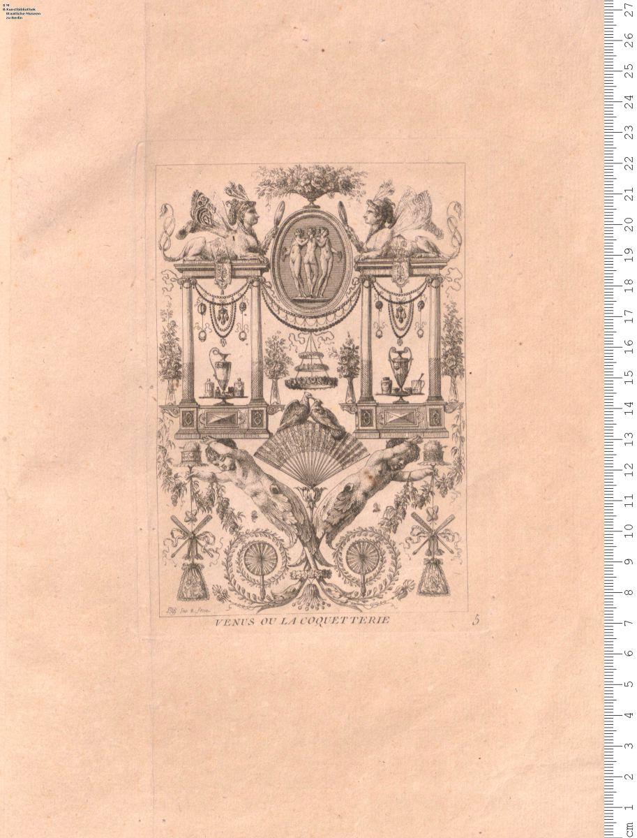 Arabesques Inventés, Et Gravés, Par I. D. Dugourc. 1782. A Paris chez Chereau rüe des Mathurins ...