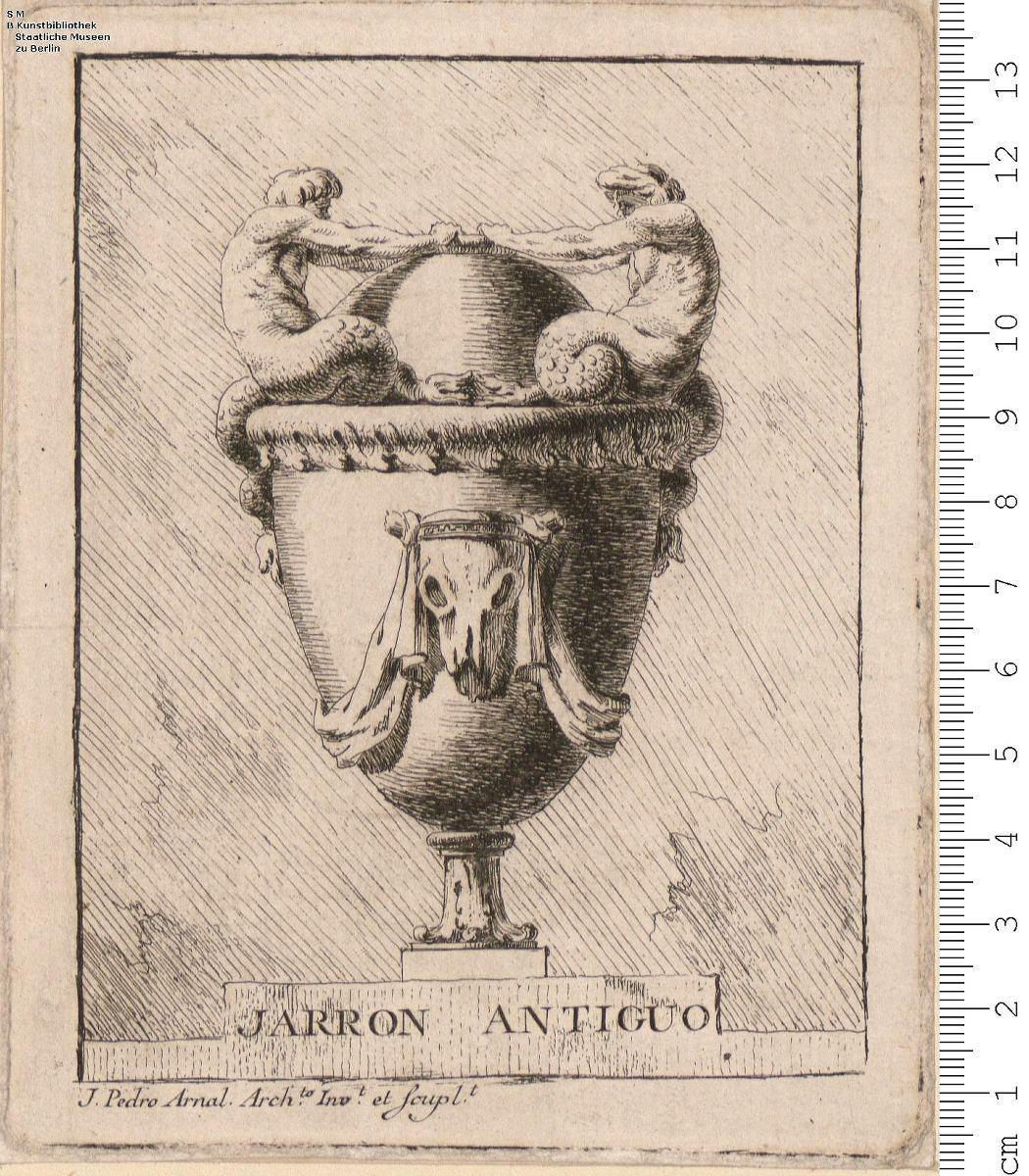 1 Blatt Vase