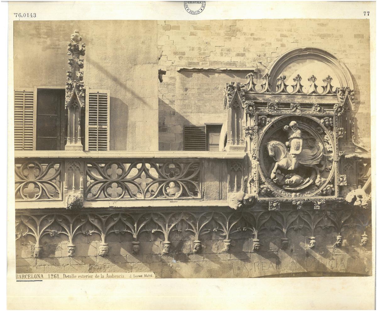 Barcelona, Gerichtsgebäude, Gerichtssaal, Fassadendetail