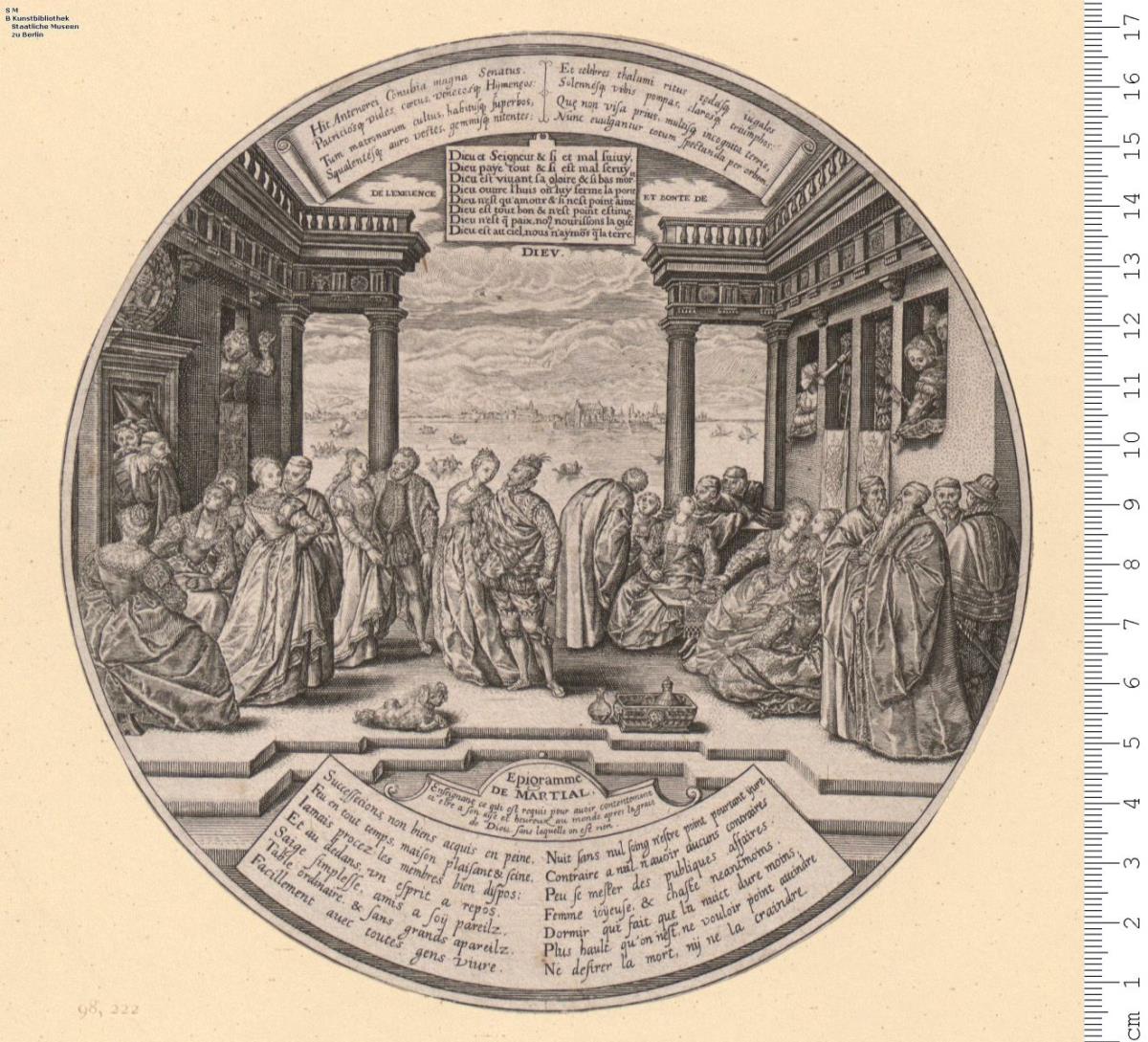 (6a) Der Venetianische Ball oder die Hochzeit des Antenor, nach H. Goltzius (in einem besseren Druck, aber nur das Rund)