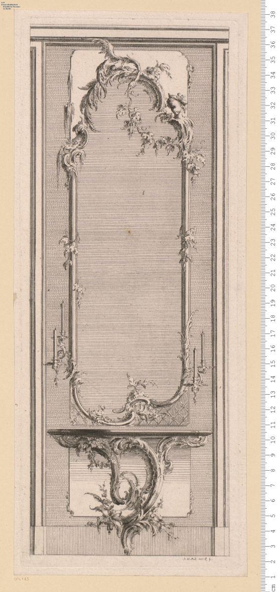 (1) Wandspiegel mit Tischen