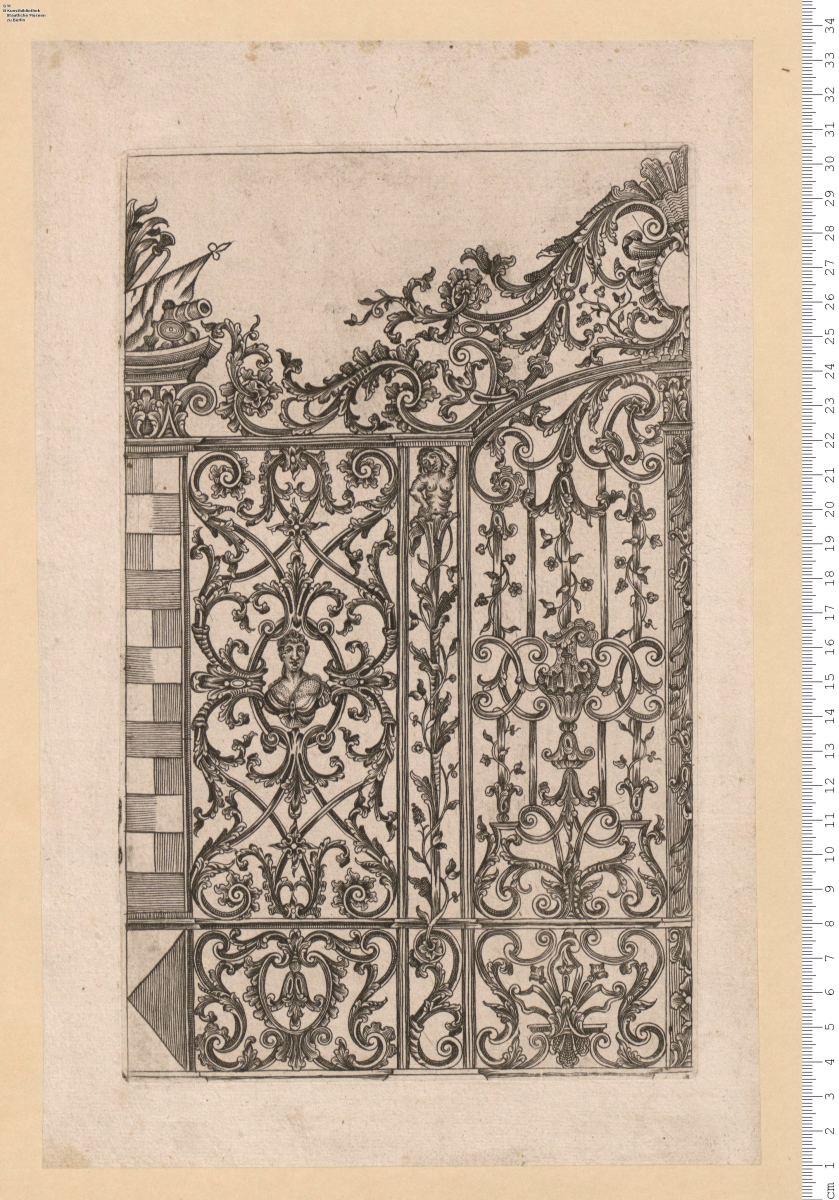 1 Blatt Gitter einer Folge Schlosserarbeiten