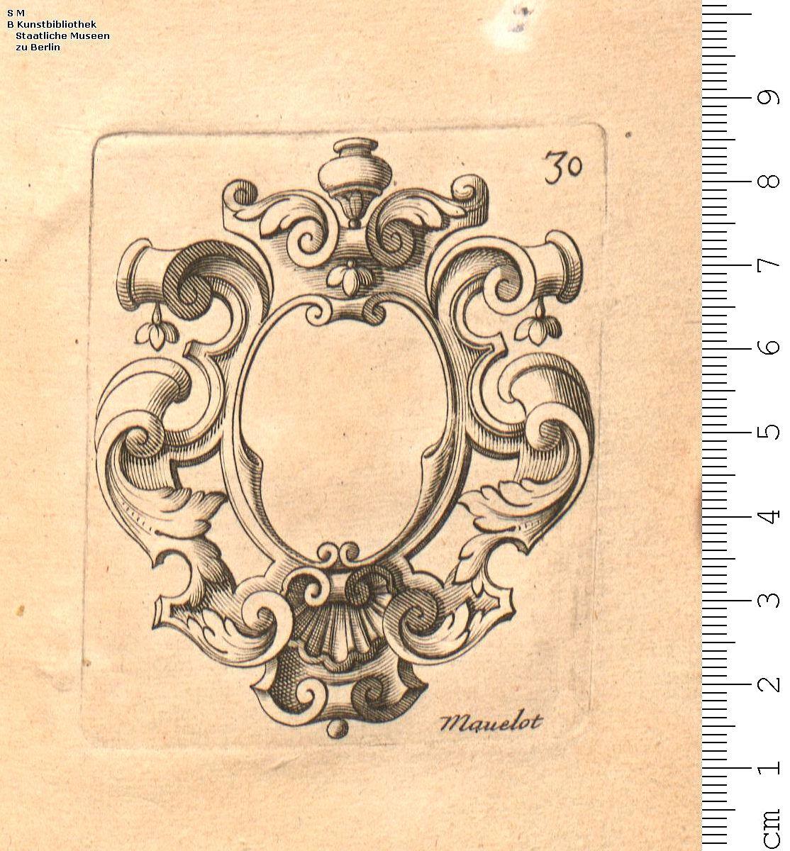 Liure de differens Cartouches fort recherchez utille a toutes sortes de personnes ... Inventé et gravé par Charles Mavelot ... [1685].