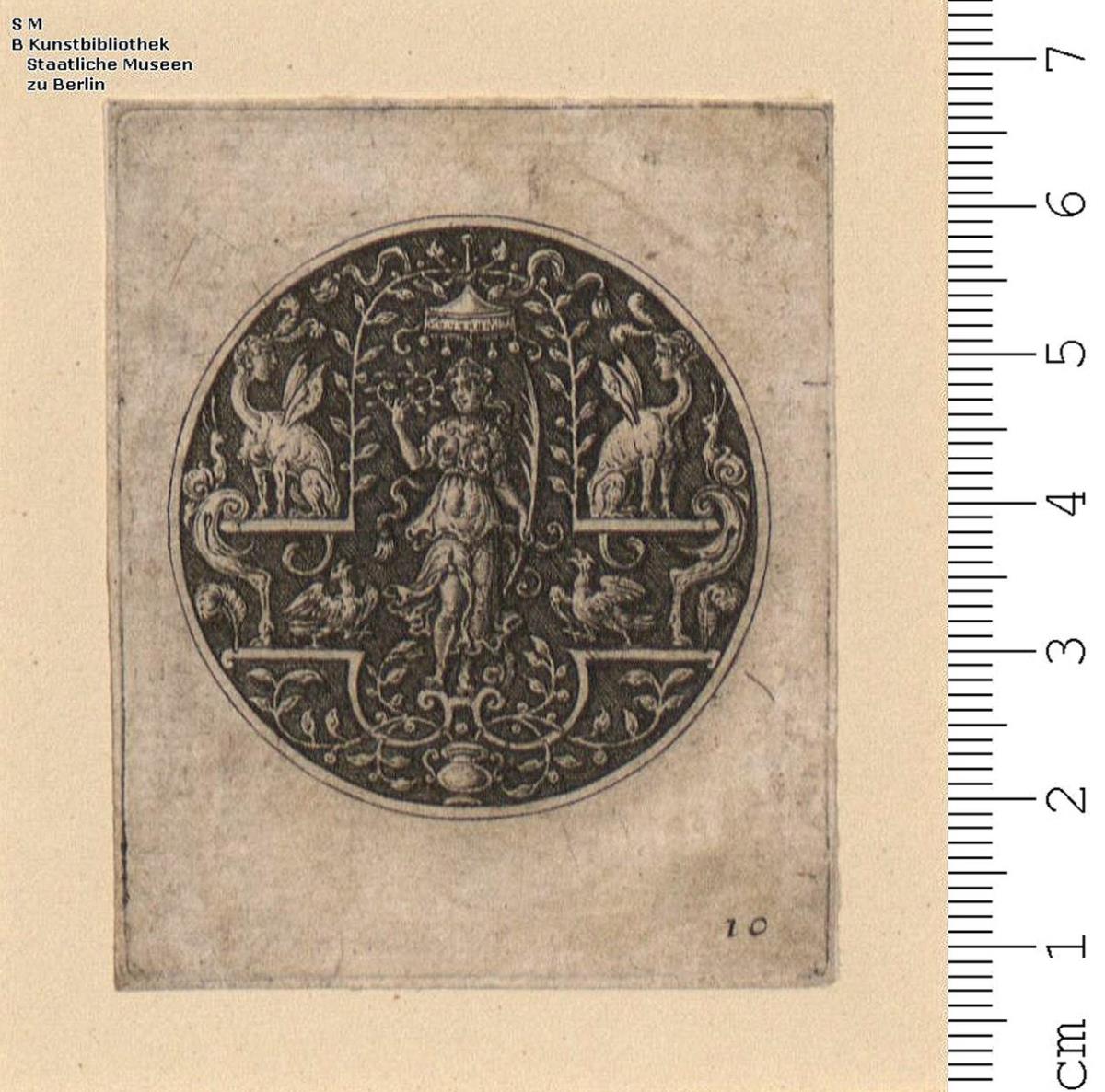 3) Folge: Rundfüllungen. Blatt 1 bez: Stephanvs De Lavne Inventor Excidebat An^BF O D 1573 ... Argentina.