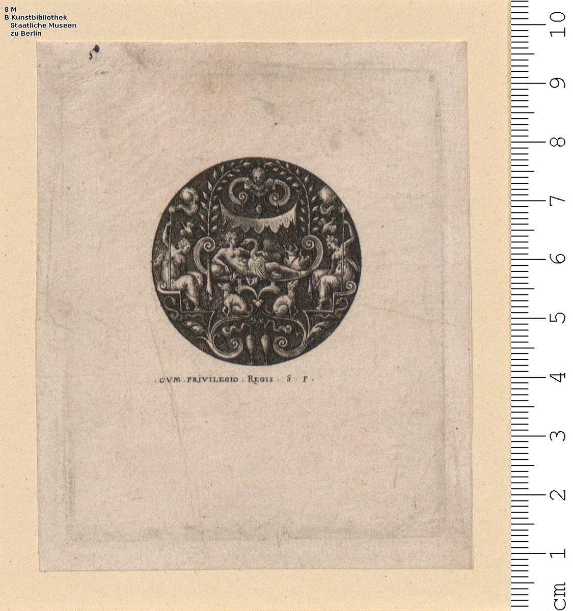 4) Folge: Oval- und Rundfüllungen in unterschiedlicher Größe, inmitten antike Gottheiten. S[tephanvs]. F[ecit].
