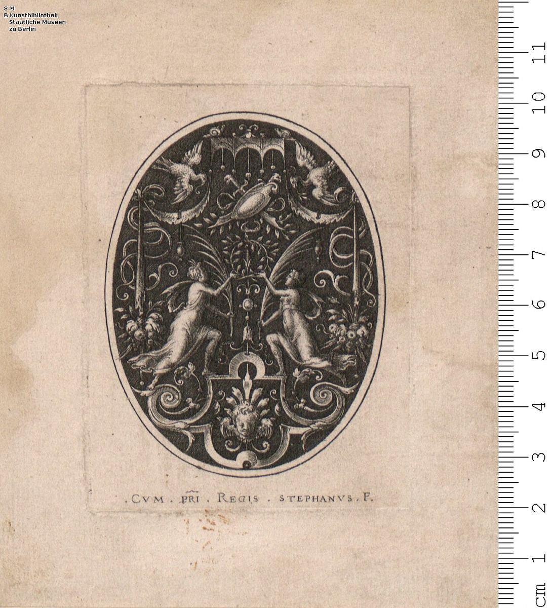 7) Folge: Ovalfüllungen. Stephanvs F. (eigenhändige Wiederholung).