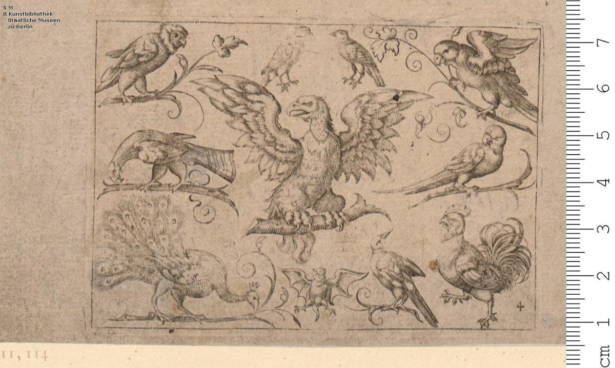 3 Blatt Nachstiche auf 1 Blatt Nr. 1, 2, 4; Nr. 1 bez: Christof Schmidt fecit et ex. 1675 (ausradiert).