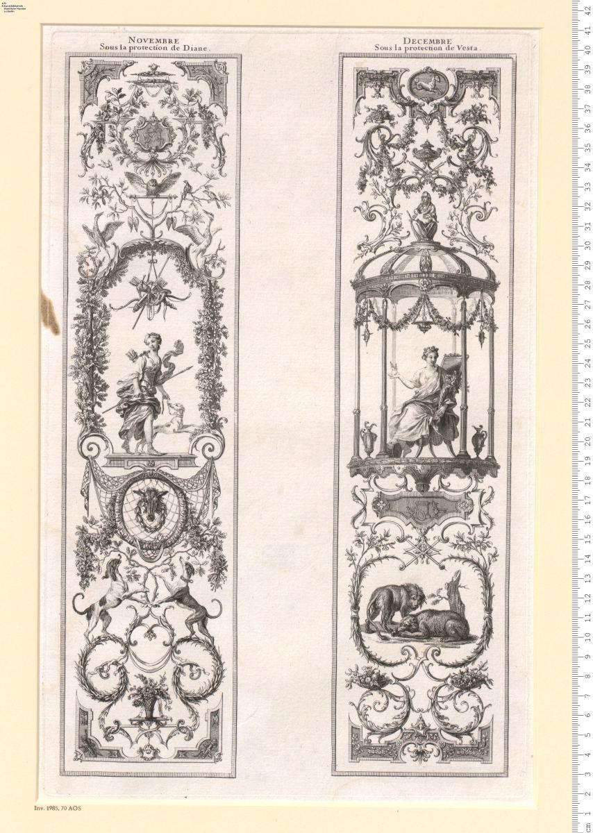 Folge: Blatt 1 bez: Inventé par C. Audran et gravé par son frere. Se Vend à Paris en l'Hôtel Royal des Gobelins ...