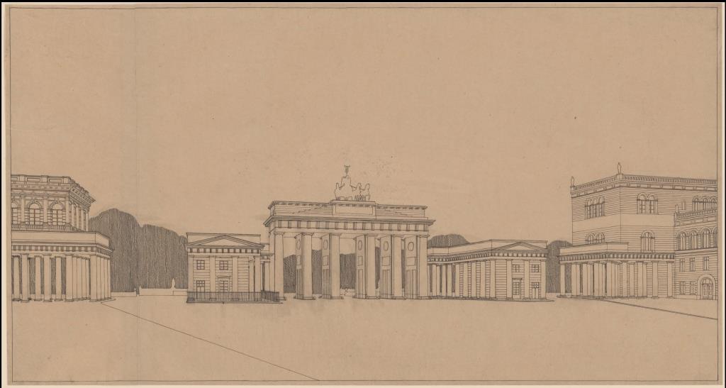 Berlin, Projekt Umgestaltung des Pariser Platzes, Perspektive von Osten